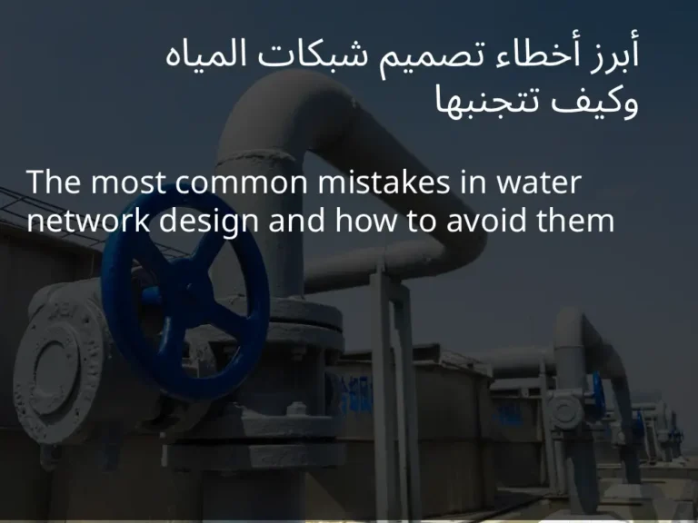 أبرز أخطاء تصميم شبكات المياه وكيف تتجنبها
